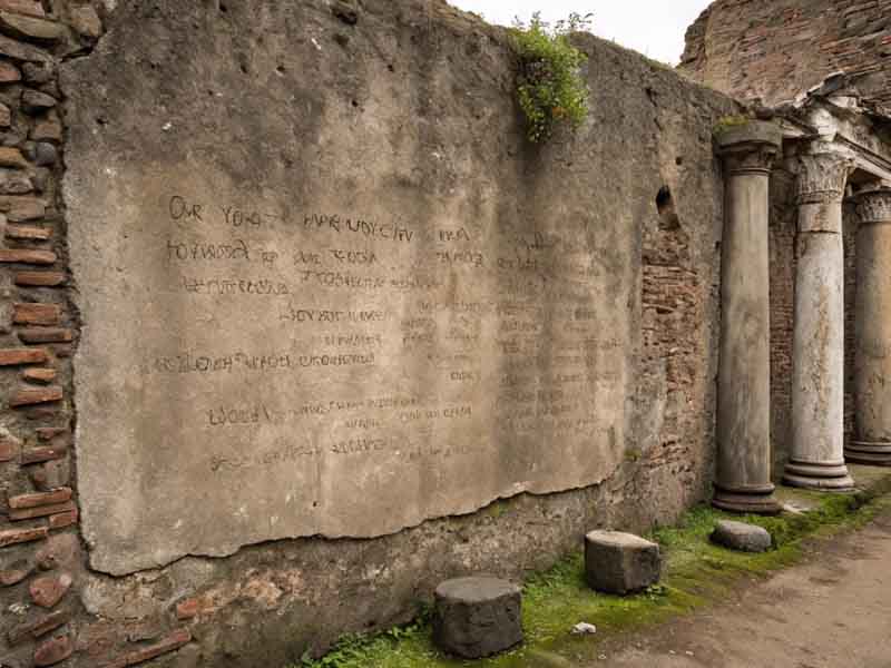 Dinding Pompeii Bicara Lagi